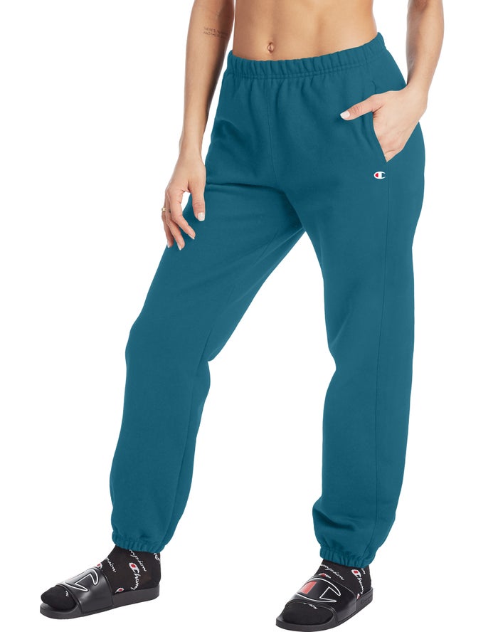 Champion Trainingsbroek Dames - Blauw - Reverse Weave Boyfriend ( 148059-LJO )